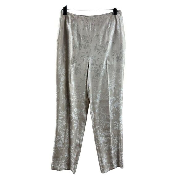 Jones New York Pants - Vintage Deadstock Jones New York Petite Floral Sandwashed Silk Lined Pants 4P